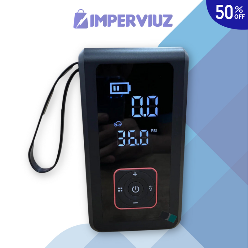 MaxCarga® Portátil - Carga de Bateria + Bomba de Ar + Lanterna [OFERTA IMPERDÍVEL]