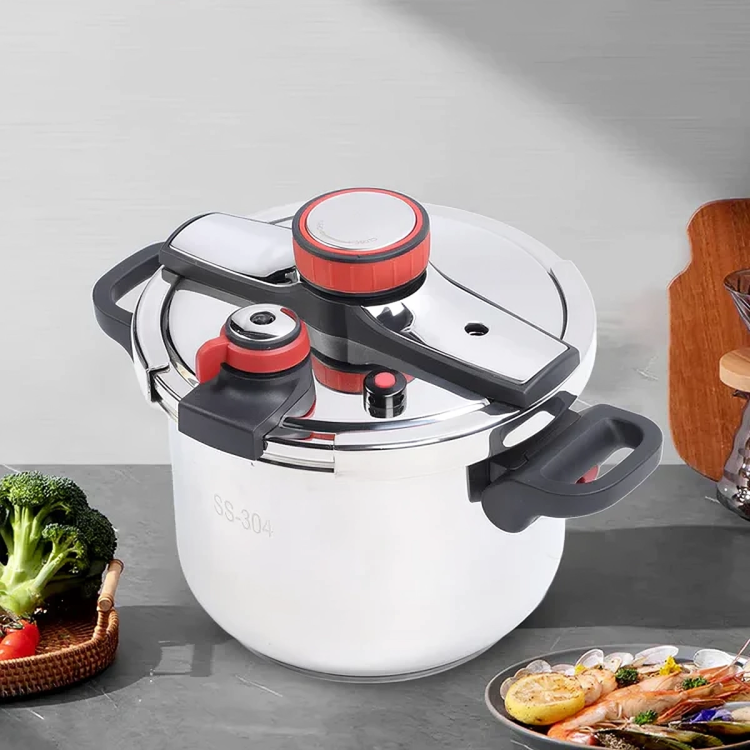 SafeCook™ Panela De Pressão - Aço Inoxidável Anti Explosão (+ BRINDE)