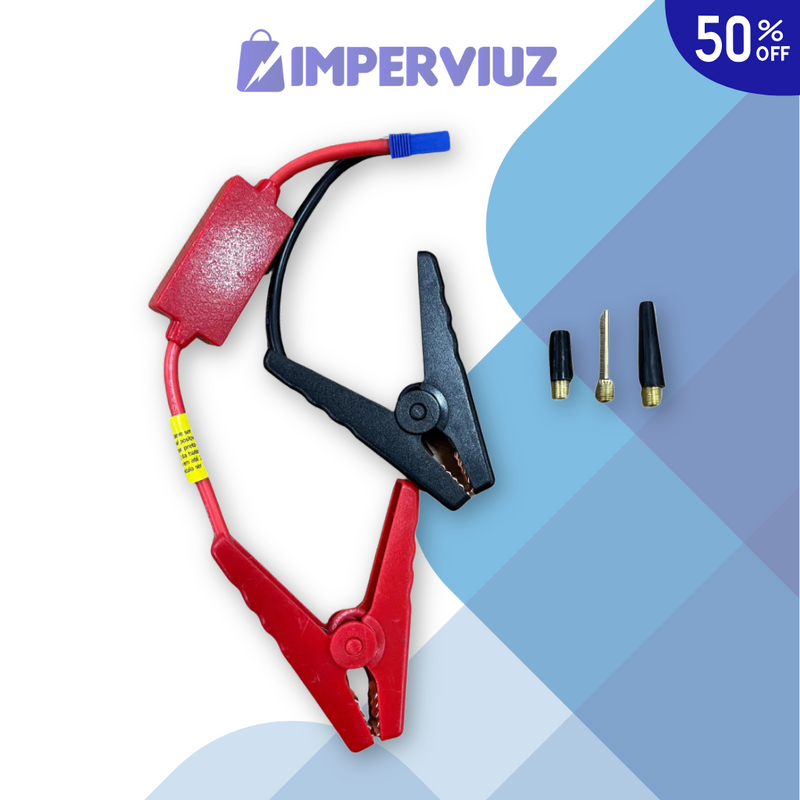 MaxCarga® Portátil - Carga de Bateria + Bomba de Ar + Lanterna [OFERTA IMPERDÍVEL]