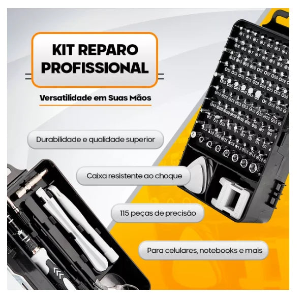 MasterFix 115 – Kit de Ferramentas e Mini Chaves