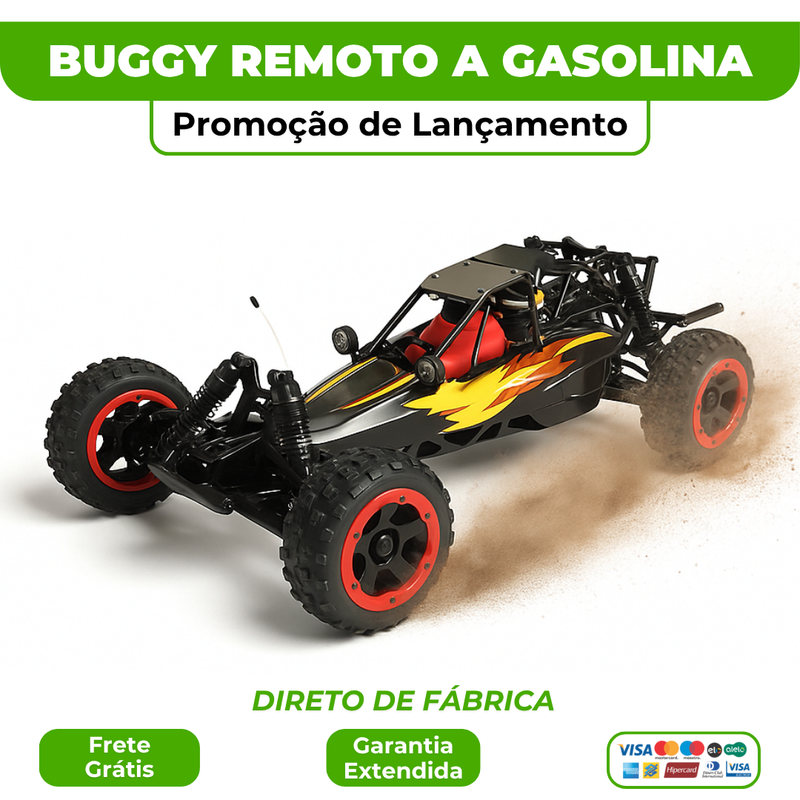 BuggyGas® - Buggy com Controle Remoto movido a Gasolina