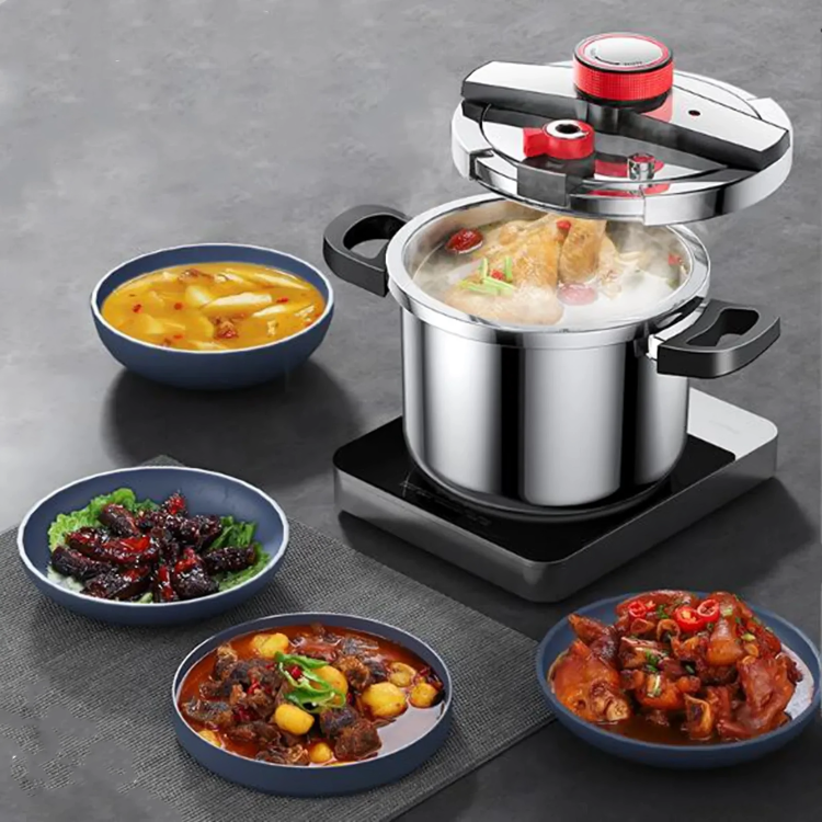 SafeCook™ Panela De Pressão - Aço Inoxidável Anti Explosão (+ BRINDE)