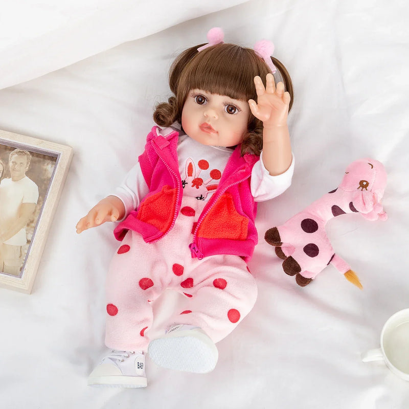 Boneca Bebê Reborn de Silicone Realista BabyReborn