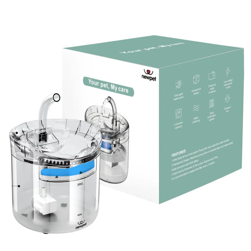 Fonte de Água Automática para Gatos - FreshWater