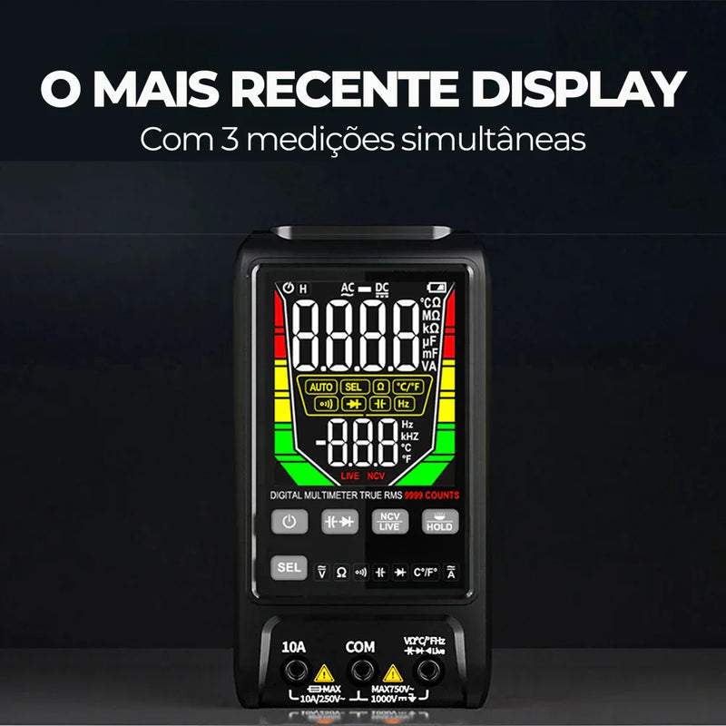 VoltSense™ – Multímetro Profissional com Detecção Automática 4 em 1